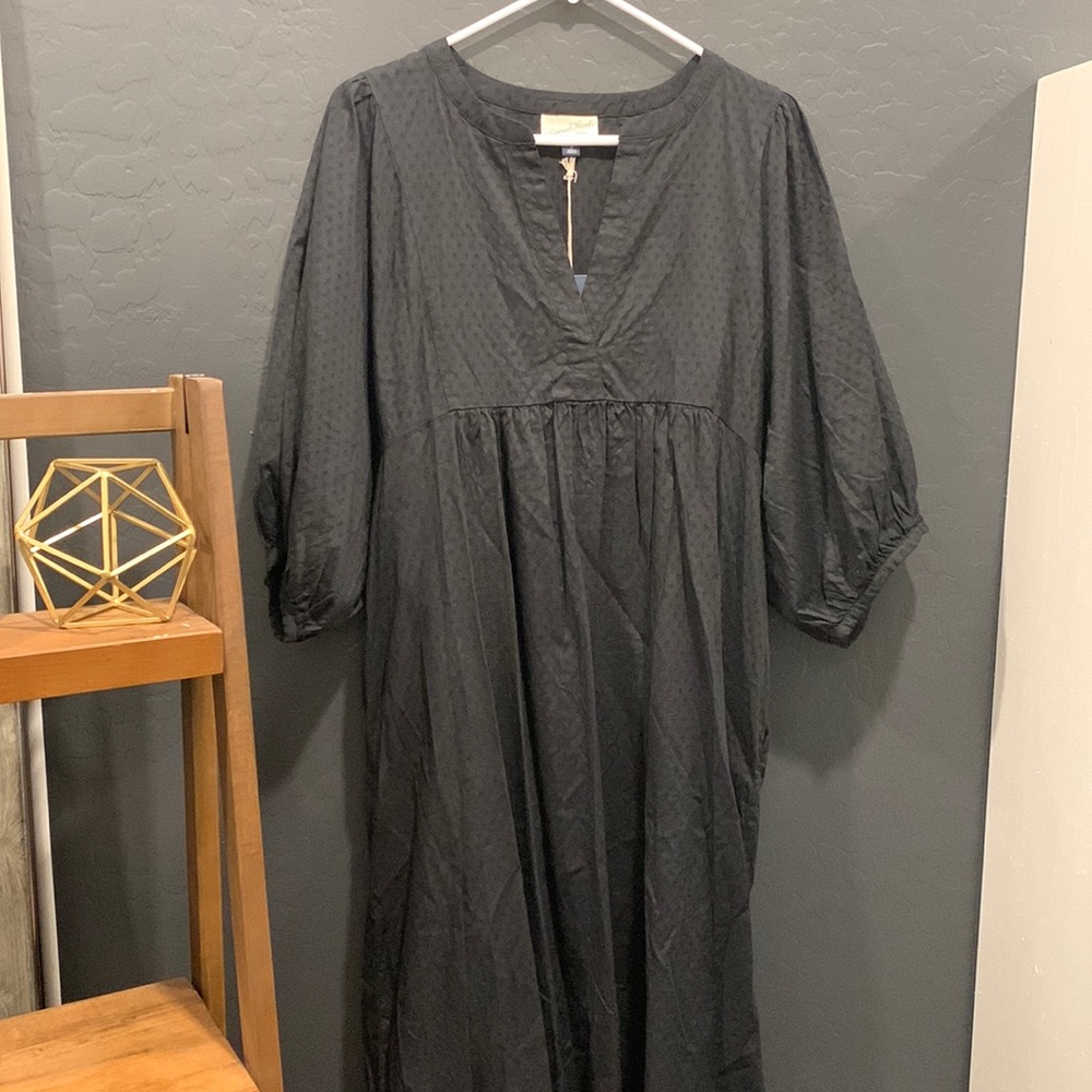 Black Smocked Dress(w Tags)